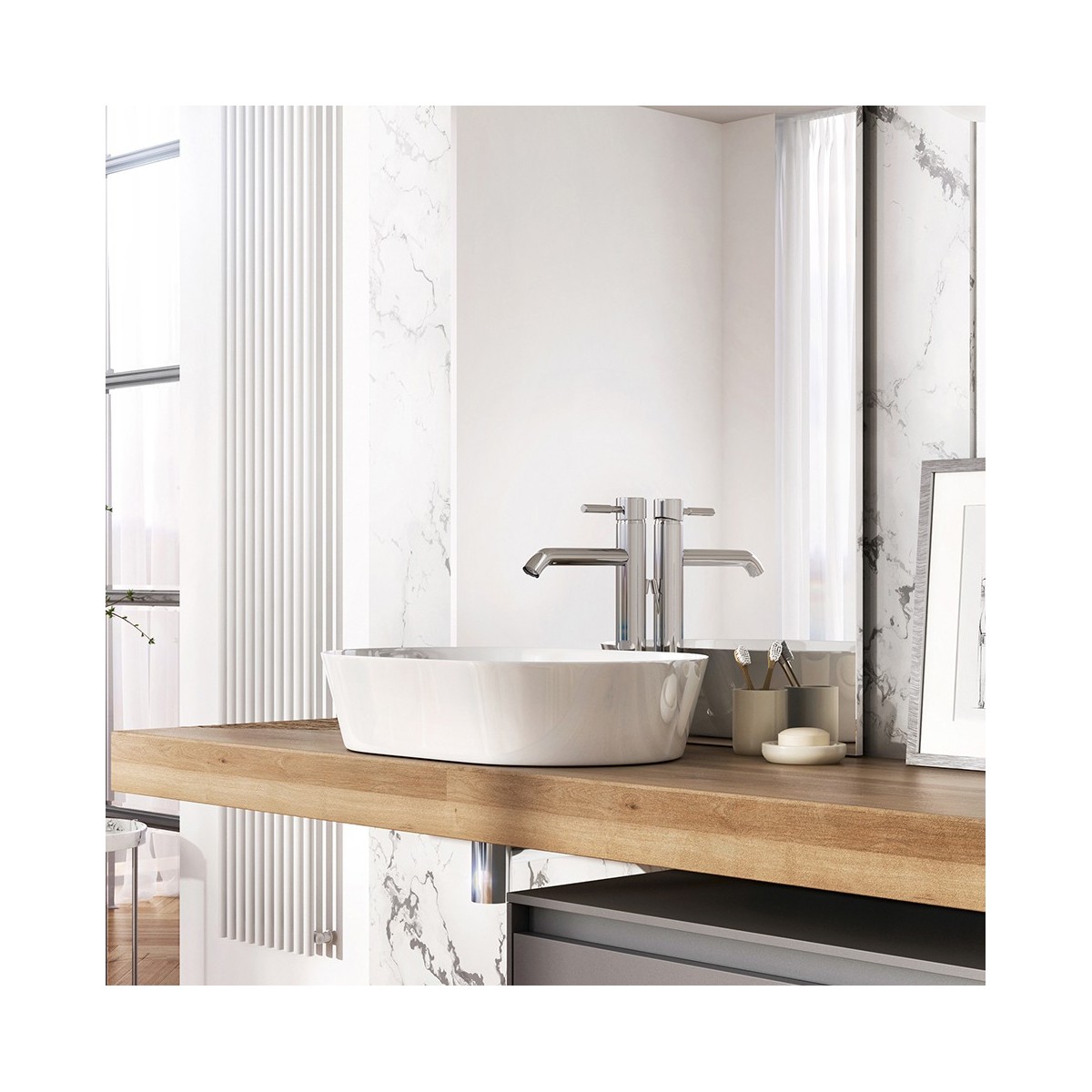 Mitigeur à bec haut pour lavabo | Xénon