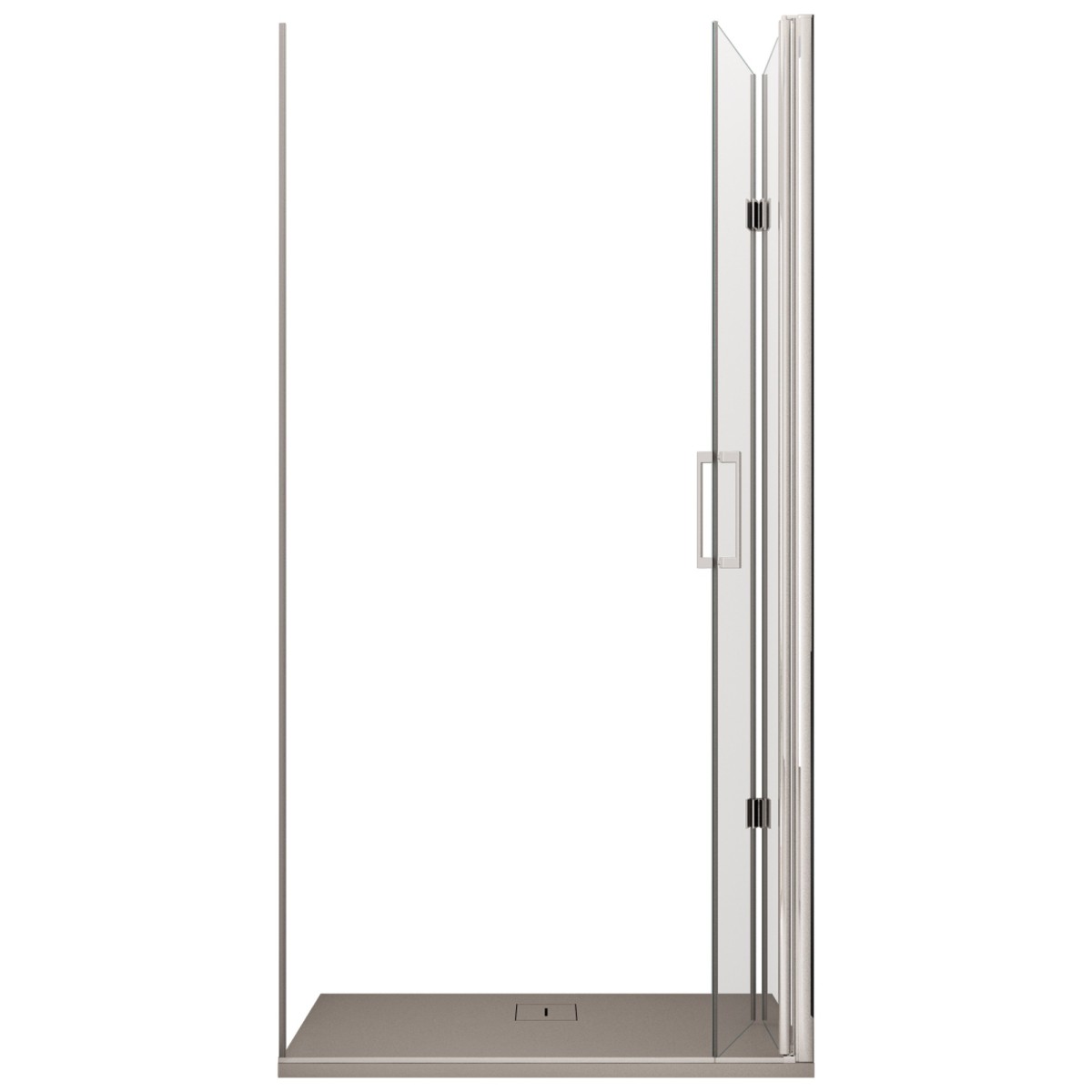 Porte de douche pliante en verre REA-MINI 6 mm h190