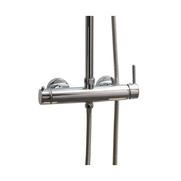 Colonna Doccia con asta e soffione 20cm, rubinetto di qualità top | Pop