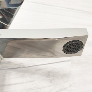 Miscelatore lavabo 1 leva quadrato cromato Manhattan