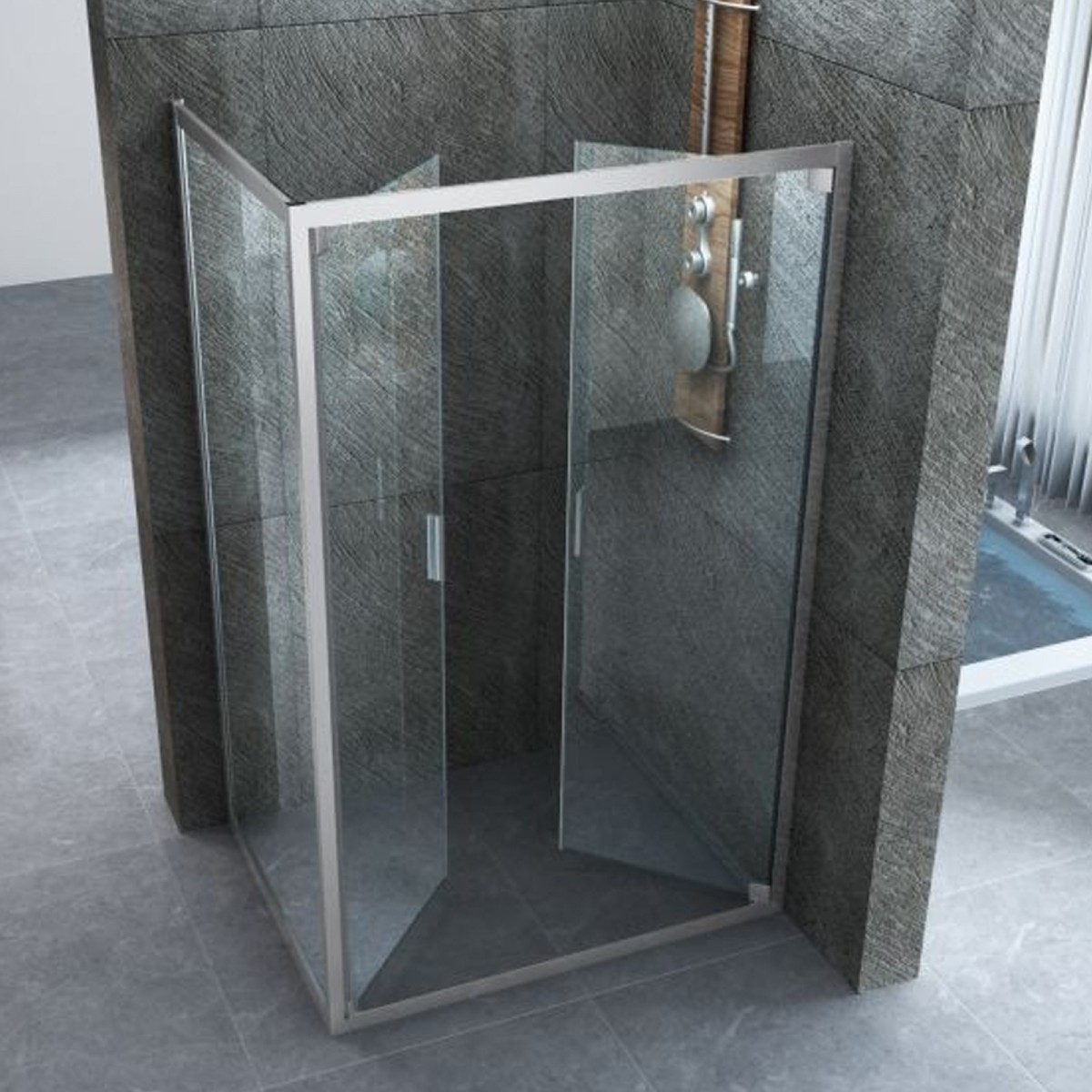 Box doccia due lati apertura Saloon | Mondialshop
