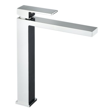 Robinet pour lavabo haut carré avec bec haut chromé | Manhattan