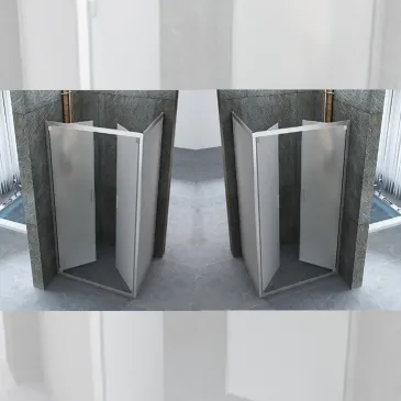 Cabine de douche, ouverture...