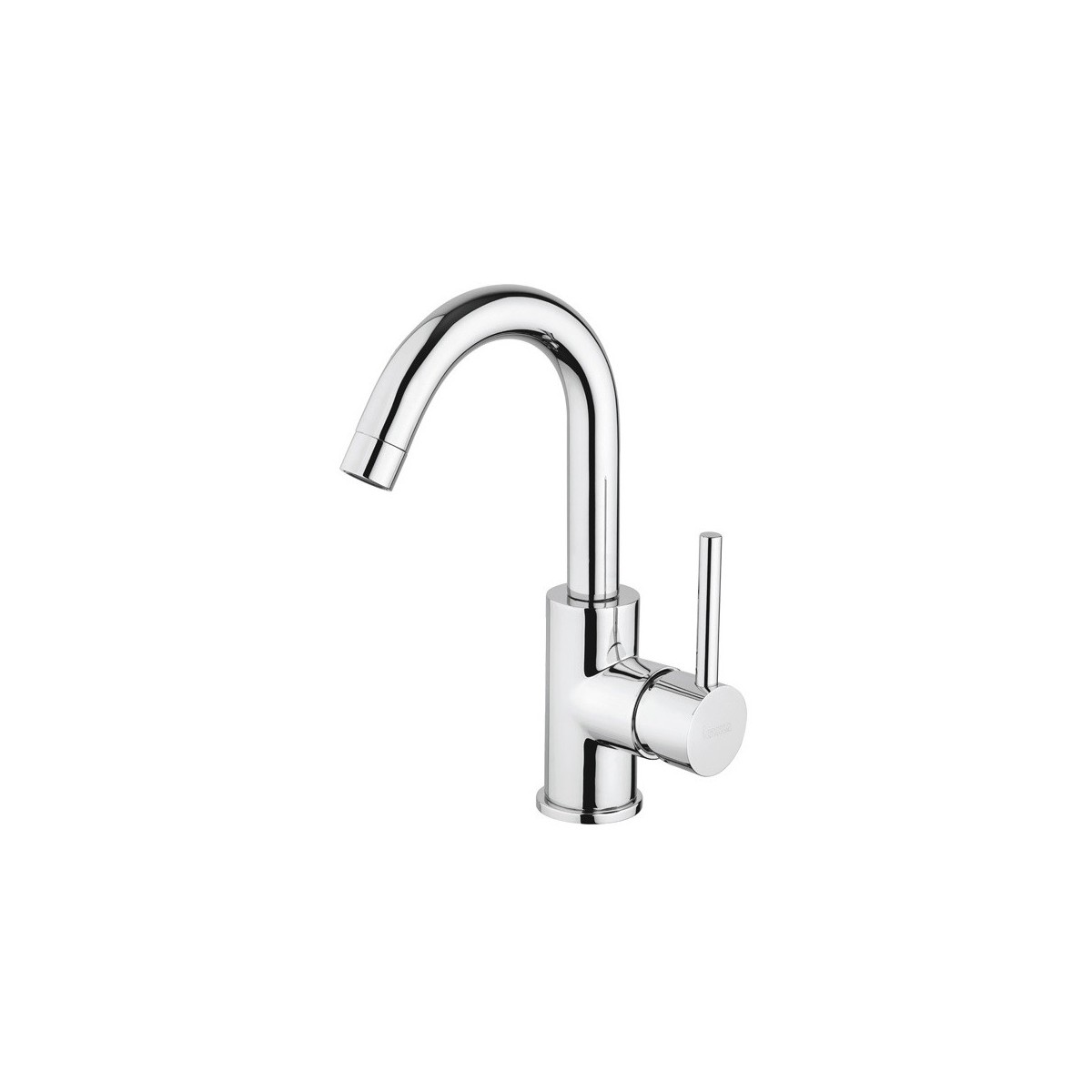 Rubinetto lavabo con bocca girevole cromo Jackie
