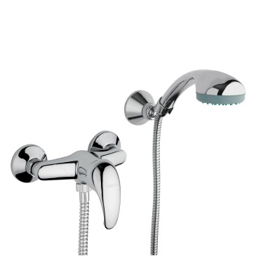 Groupe de douche extérieur avec duplex chromé | Requin