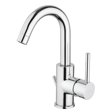 Robinet pour lavabo avec bec pivotant chromé | Jackie