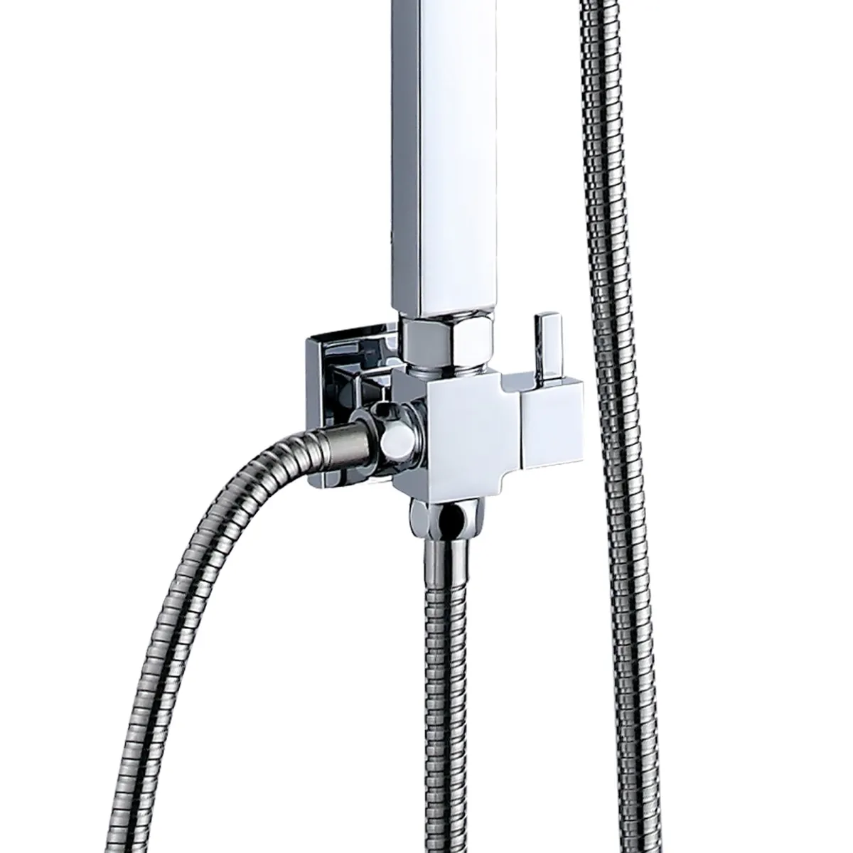 Colonne de douche sans mitigeur avec pommeau de douche et...