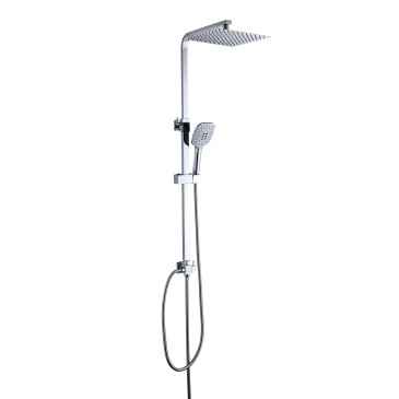 Colonne de douche sans mitigeur avec pommeau de douche et douchette comata 25X25 | JULIE