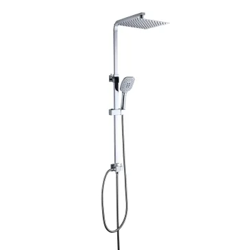 Colonne de douche sans mitigeur avec pommeau de douche et douchette comata 25X25 | JULIE