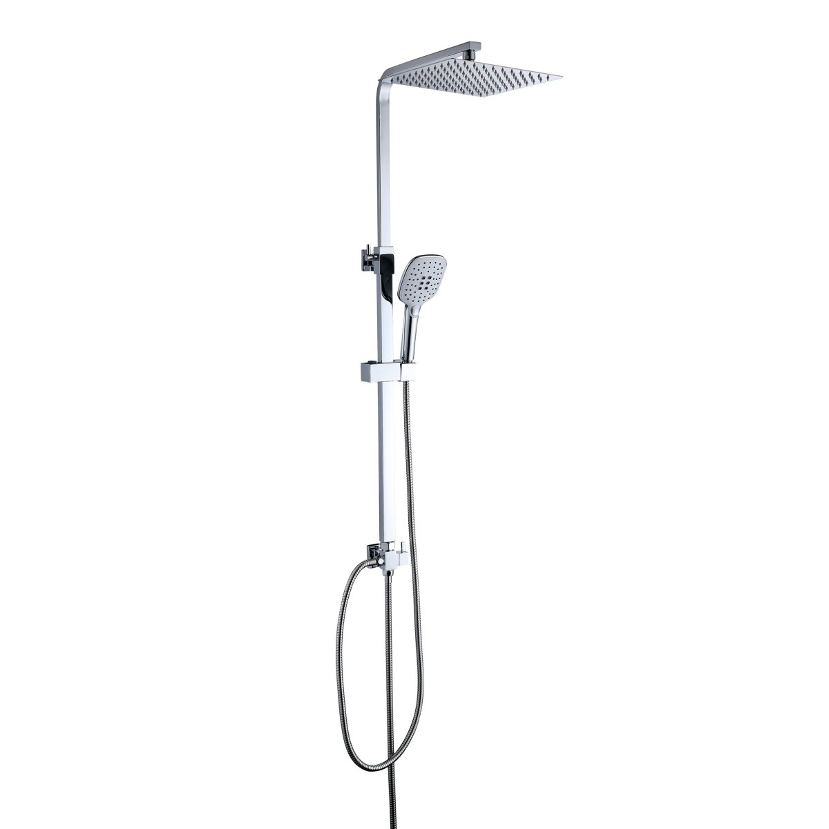 Duschsäule ohne Mischbatterie mit Duschkopf und...