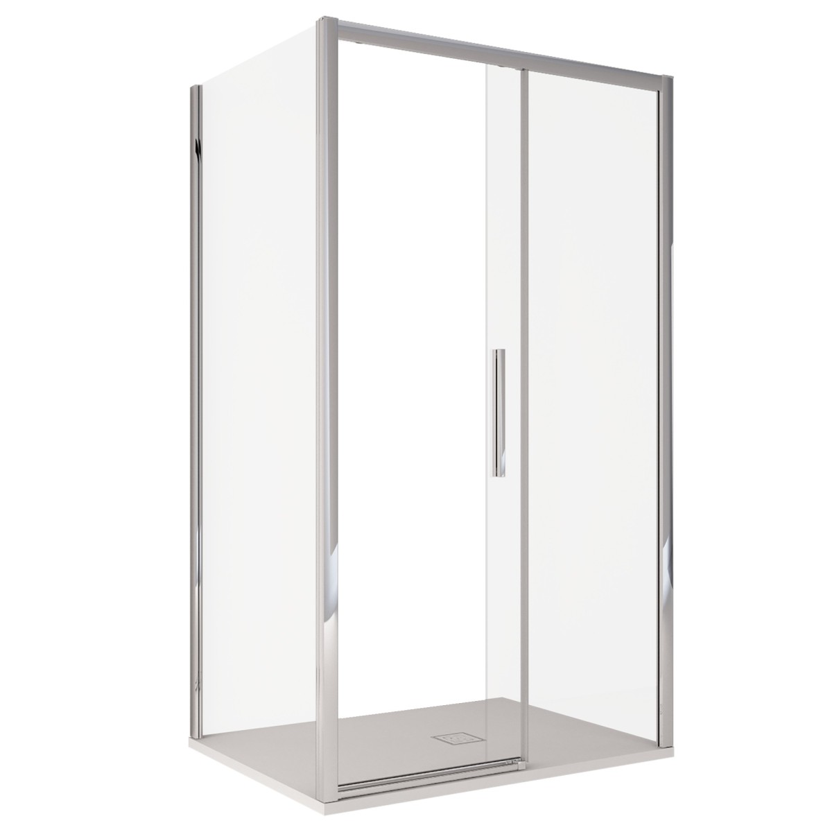 Soluzione arredo bagno contemporaneo con box doccia...