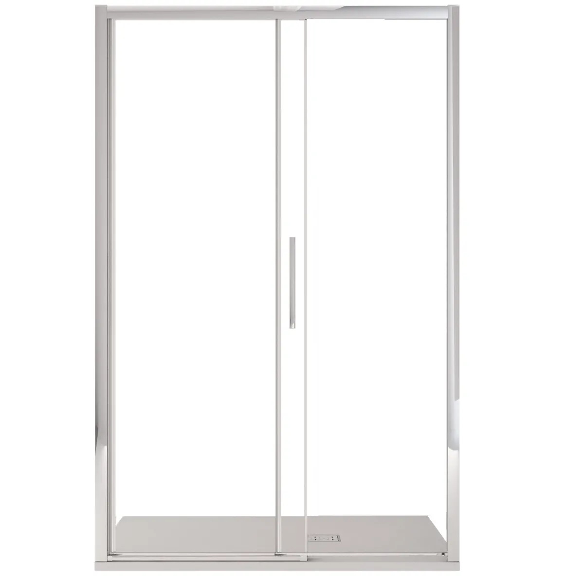 Porte de douche coulissante en cristal de 6 mm sans...