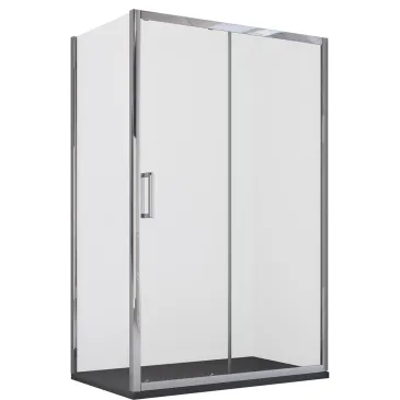 Cabine de douche d'angle coulissante Agatina 195 mm à deux côtés | Mondialshop