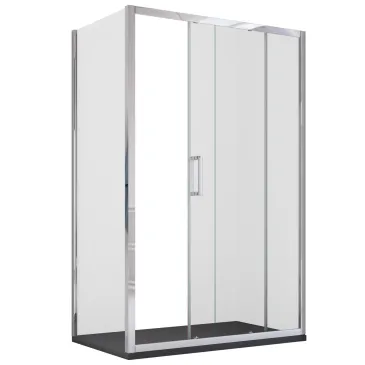 Box Doccia Angolare 2 Lati H195 Scorrevole Agatina | Mondialshop
