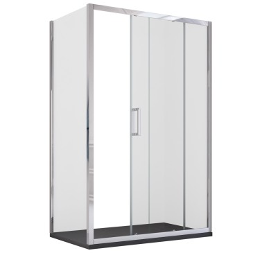 Agatina 195 mm Schiebe-Eckduschkabine mit zwei Seitenwänden | Mondialshop