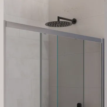 Cabine de douche d'angle coulissante Agatina 195 mm à deux côtés | Mondialshop