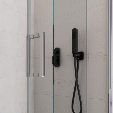 Box Doccia Angolare 2 Lati H195 Scorrevole Agatina | Mondialshop
