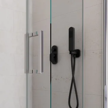 Agatina 195 mm Schiebe-Eckduschkabine mit zwei Seitenwänden | Mondialshop