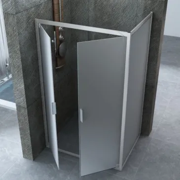 Box Doccia Saloon Cristallo Opaco 6mm Kim | Mondialshop