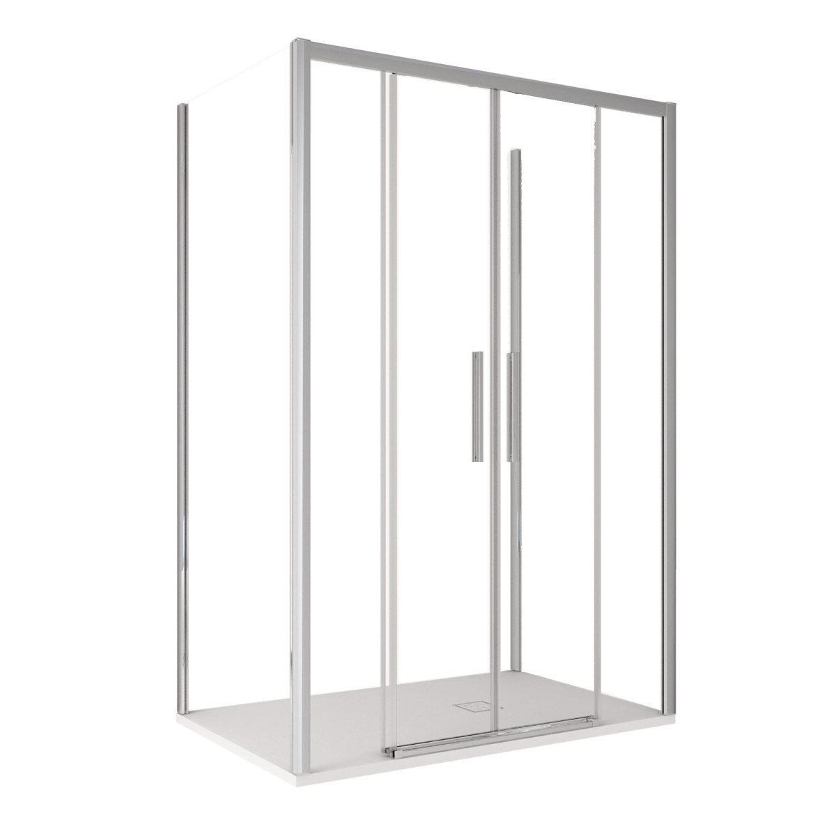Dreiseitige Duschkabine LAGOA, 6 mm Glas,...