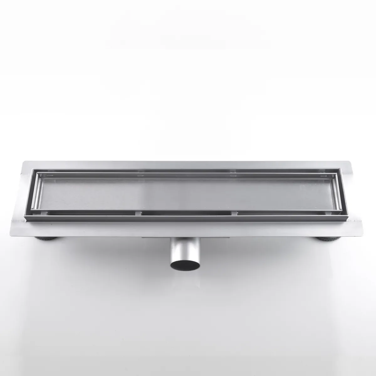 Canalina di scarico doccia filo pavimento inox o...