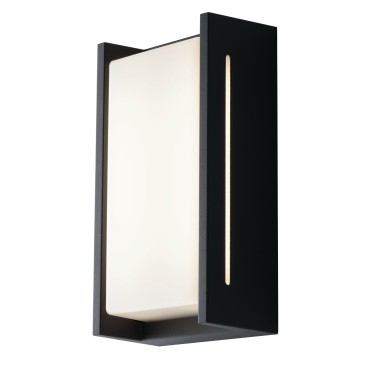 18W anthrazitfarbene LED-Außenwandleuchte Square