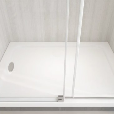 Niche de porte de douche sans profilés 8mm coulissante PIERRE