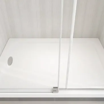 Niche de porte de douche sans profilés 8mm coulissante PIERRE