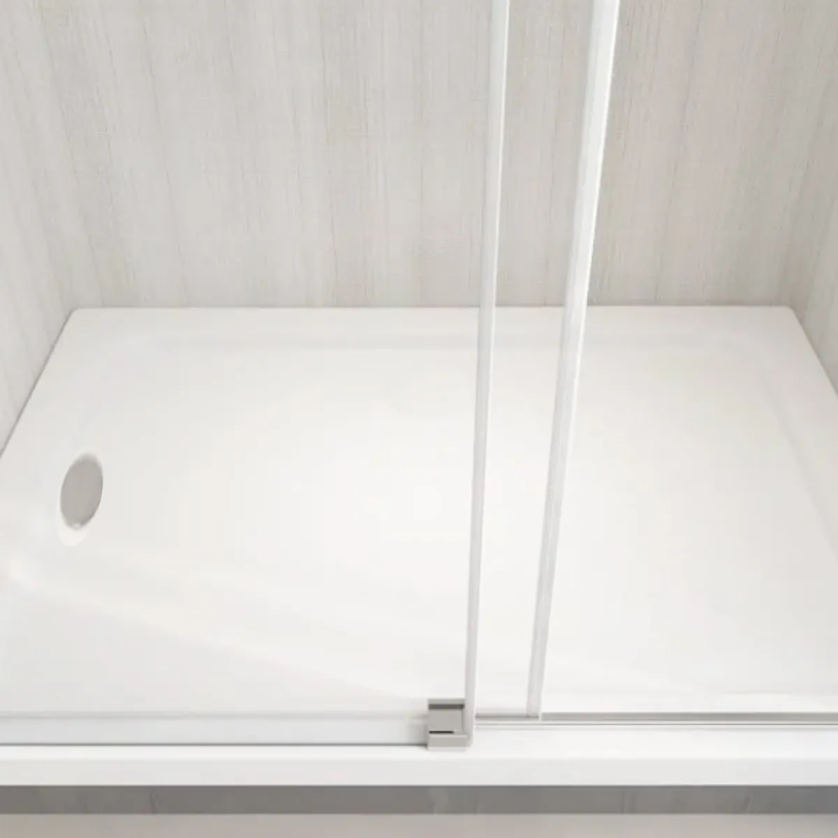 Niche de porte de douche sans profilés 8mm coulissante...
