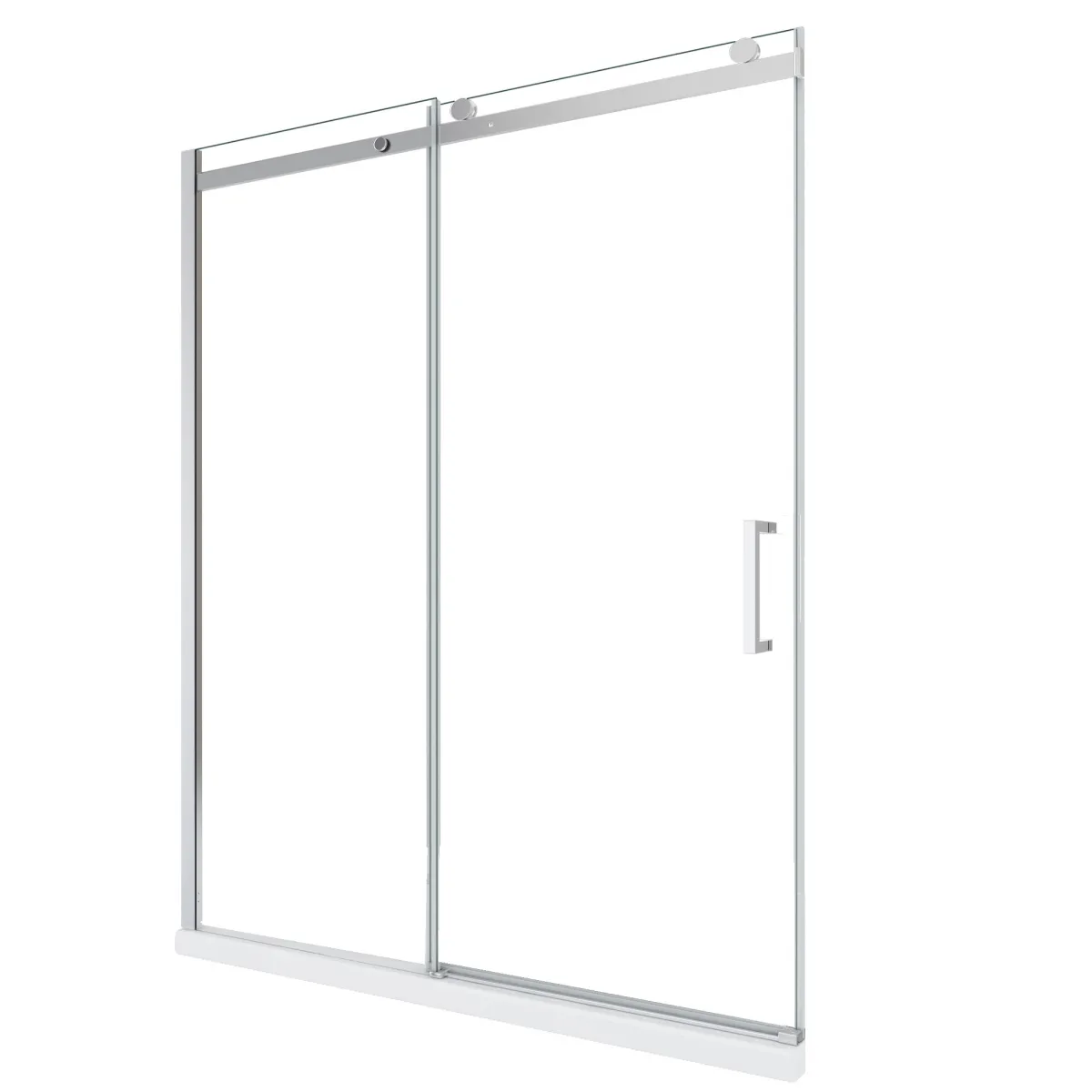 Porta doccia nicchia bagno senza profili 8mm scorrevole...