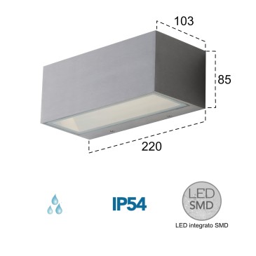 20W LED-Außenwandleuchte...