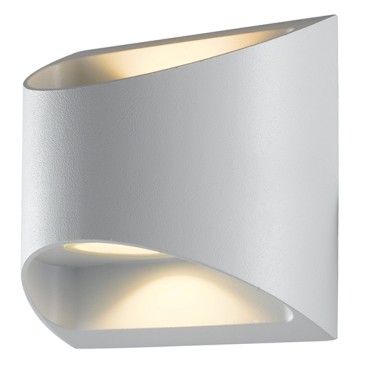 Applique murale extérieure à double émission LED, blanche ou noire | Mondialshop