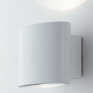 2x4W weiße Doppelemissions-LED-Außenwandleuchte Elly