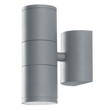 Applique da parete per esterno 2x35W GU10 argento Gazza