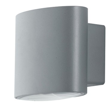 2x4W silberne LED-Außenwandleuchte Elly