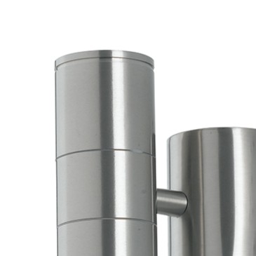 Applique da parete per esterno 2x35w GU10 acciaio Gazza