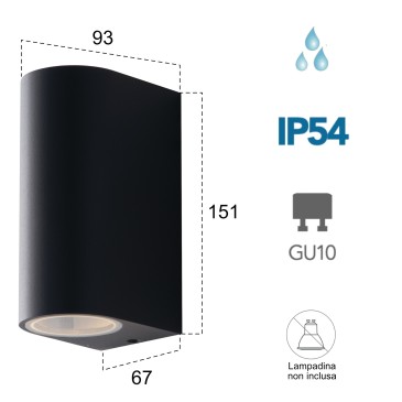 Außenwandleuchte 2x35W GU10...