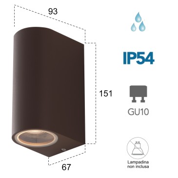Außenwandleuchte 2x35W GU10...