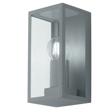 Applique da parete per esterno 42w E27 argento Lamp
