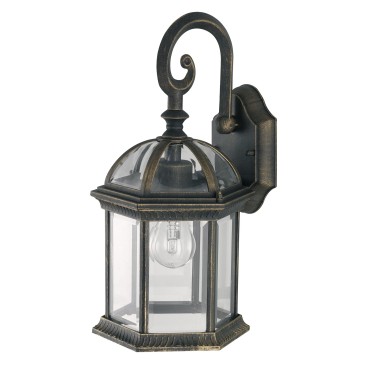 Lanterna Classica per Esterno Nero e Oro | Mondialshop