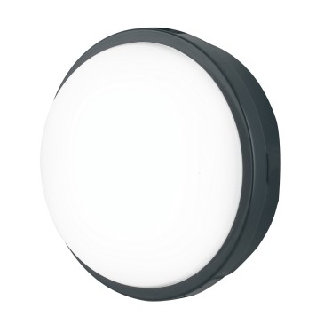 Anthrazitfarbene oder weiße LED-Außendeckenleuchte | Mondialshop