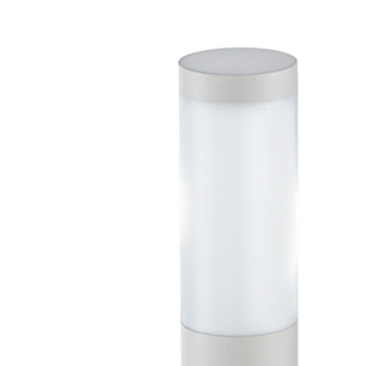 Borne TOKYO moderne en acier inoxydable finition blanche...