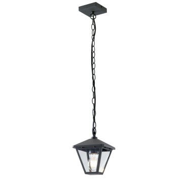 Lampadario a sospensione 60W E27 antracite Libresque