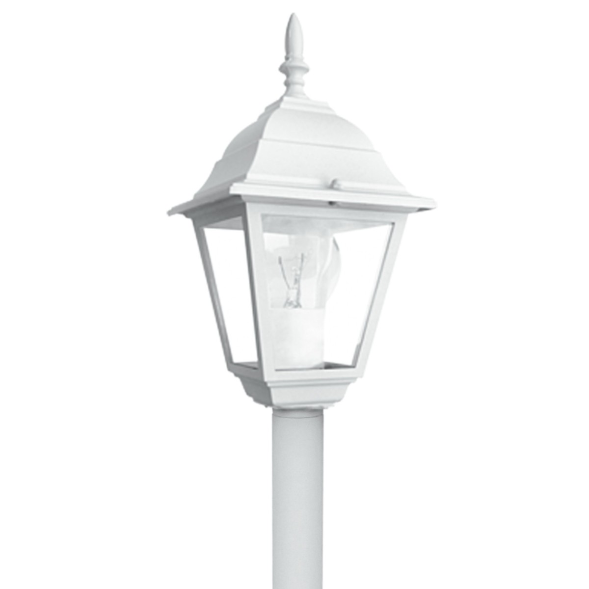 Lampadaire extérieur noir et blanc | Mondialshop