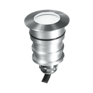 3W 3000K Nickel LED-Einbauleuchte für Stufen | Mondialshop