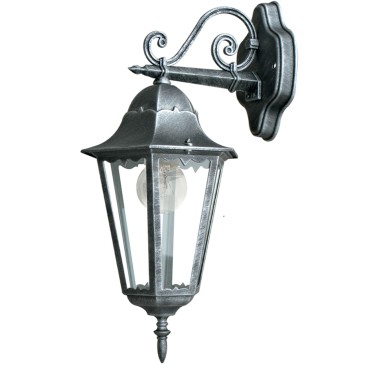 Lanterna da Esterno Nero e Argento | Mondialshop