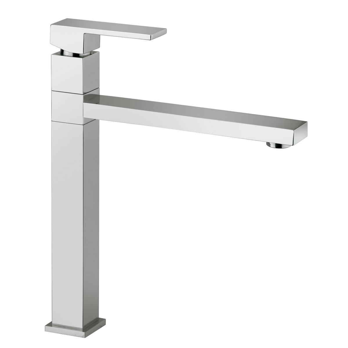 Rubinetto miscelatore da cucina quadro cromato Slim