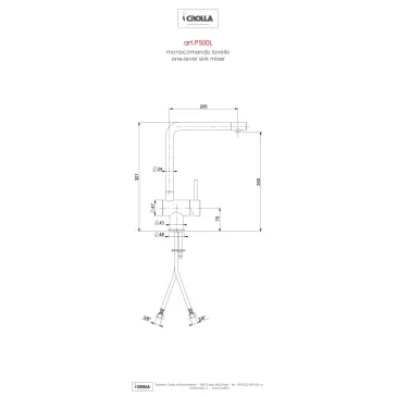 Puro Chrom-Küchenmischbatterie
