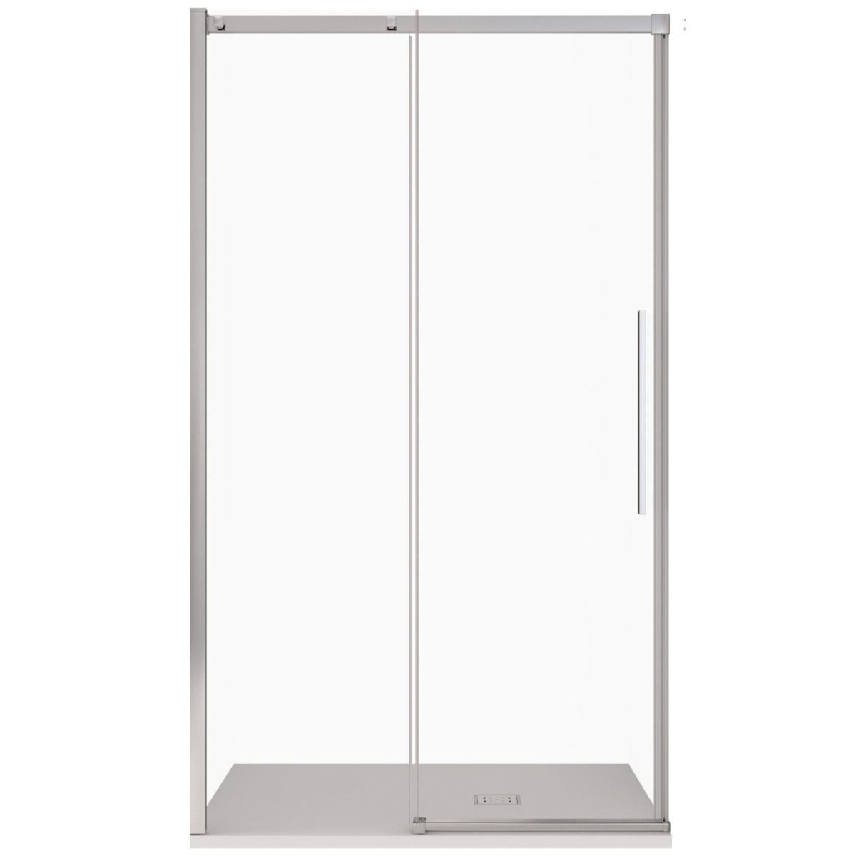 Porte de douche coulissante pour niche H200 Anticalcaire...