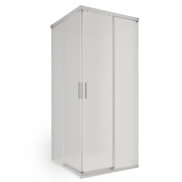 UNICO Eck-Schiebeduschkabine mit Ätzung | Mondialshop